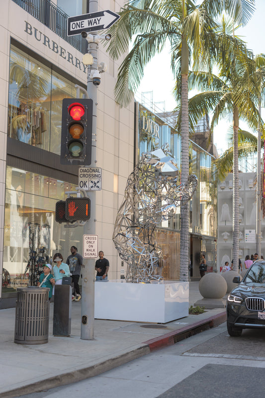 Chrome Open-Work Bear