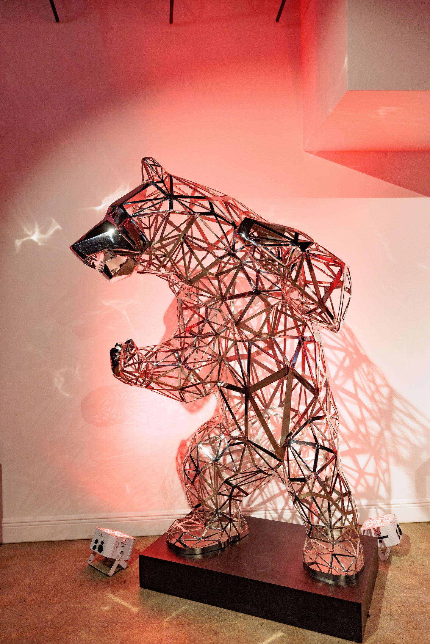 Chrome Open-Work Bear