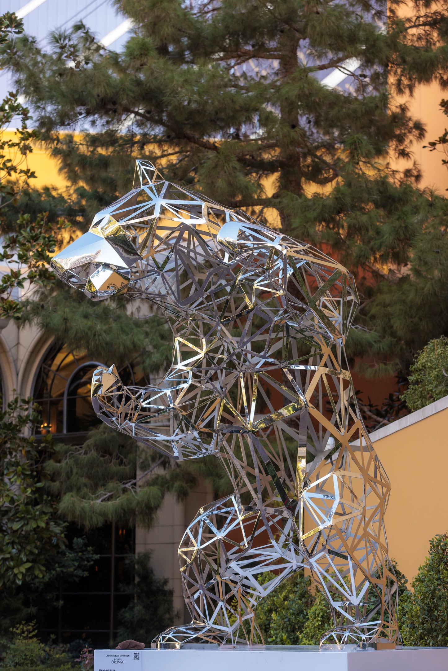 Chrome Open-Work Bear