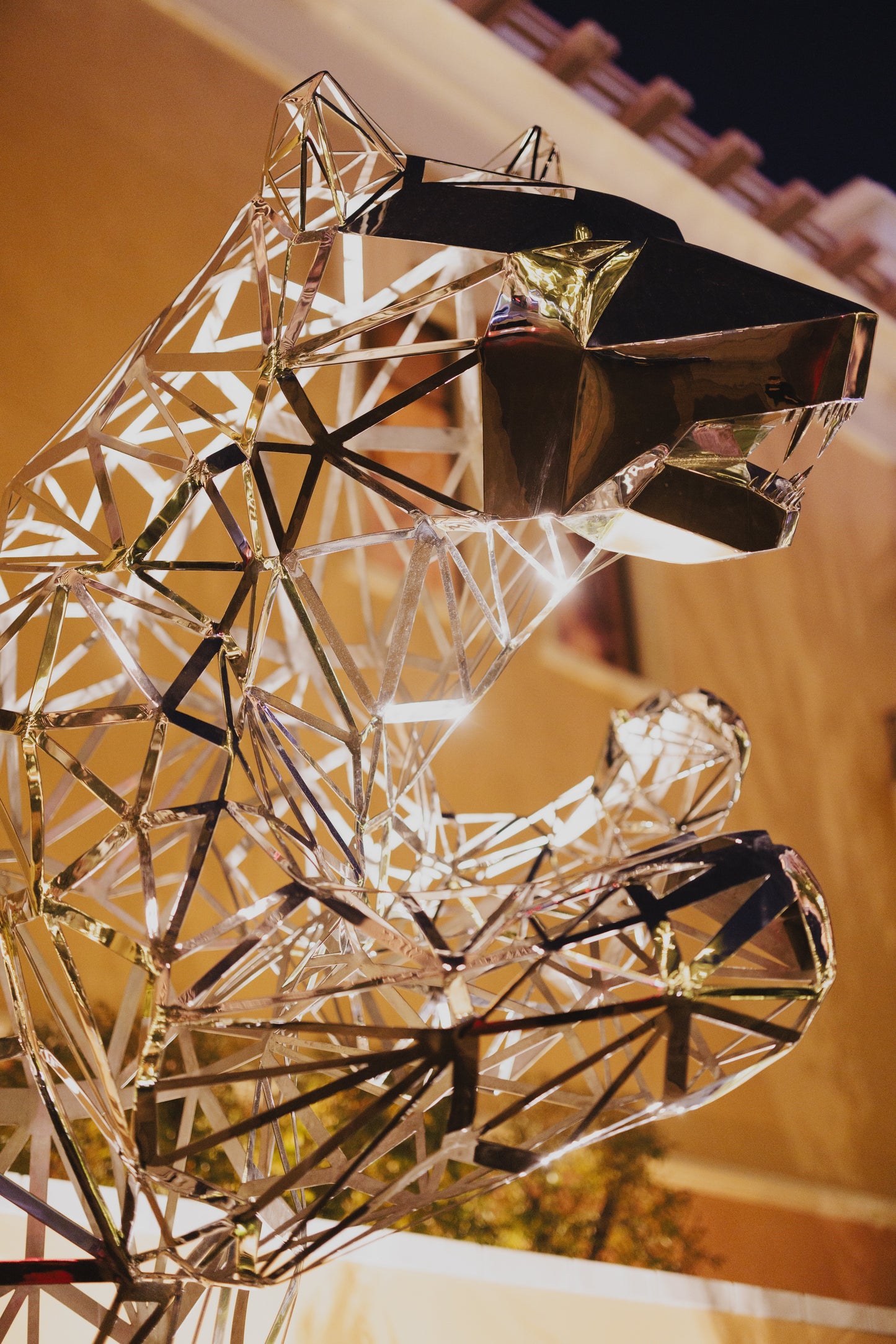 Chrome Open-Work Bear