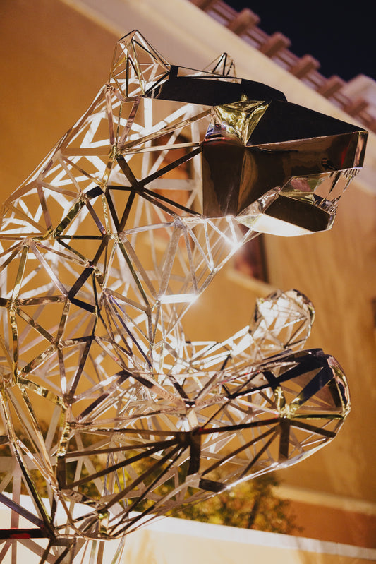 Chrome Open-Work Bear