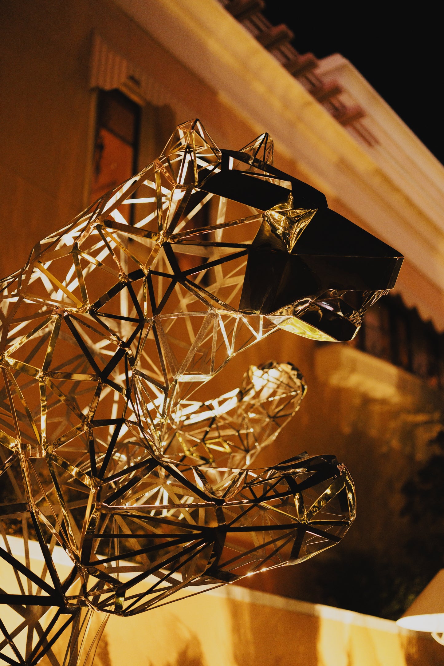 Chrome Open-Work Bear