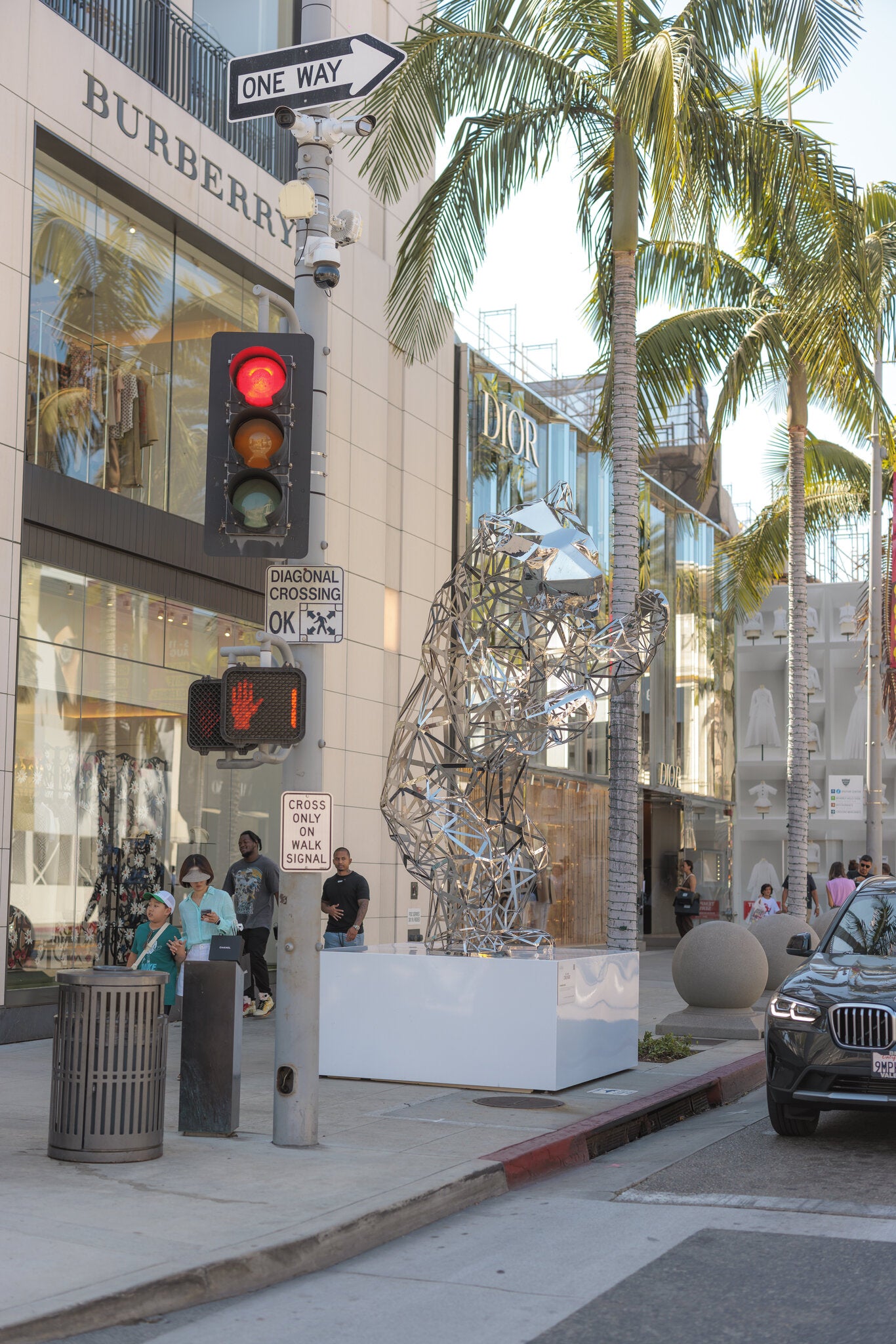 Chrome Open-Work Bear