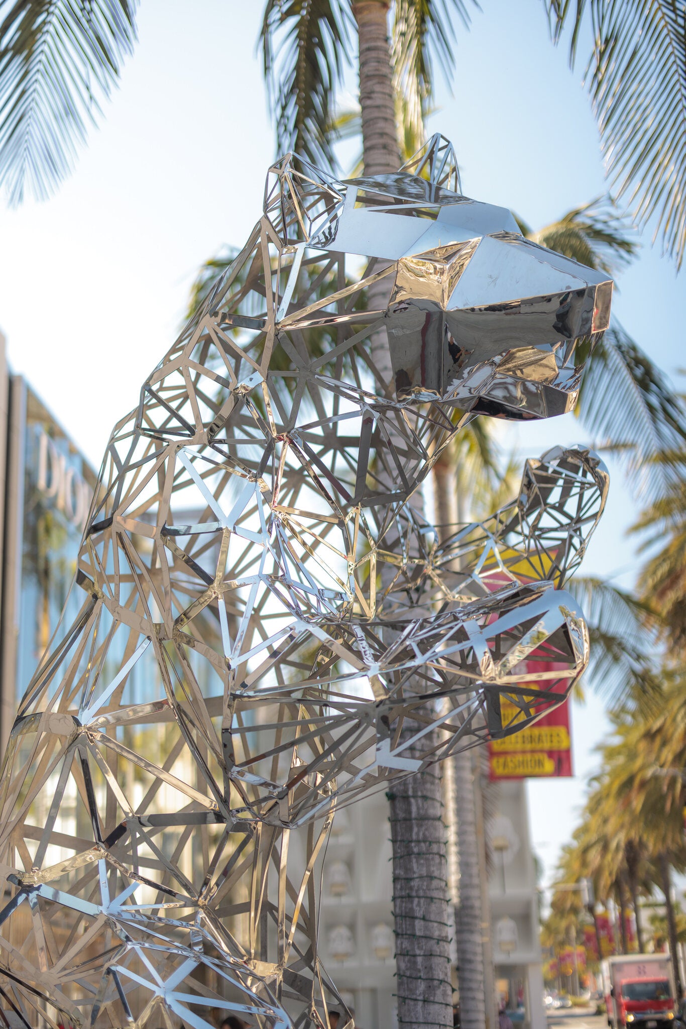 Chrome Open-Work Bear